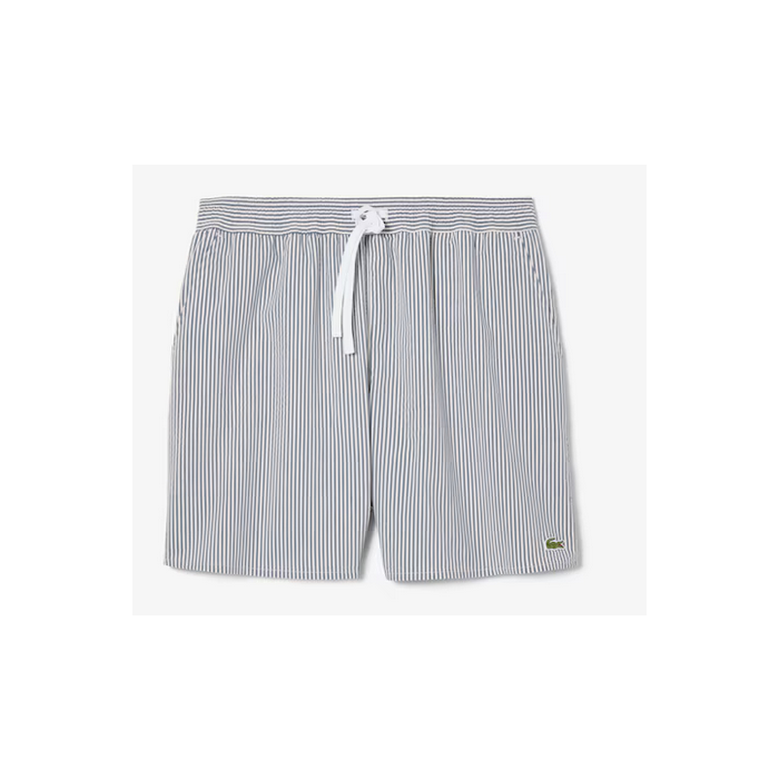  LACOSTE SEERSUCKER ZWEMBROEK White / blue