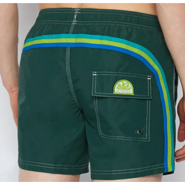 SUNDEK ELASTIC WAIST MID-LENGTH ZWEMSHORT Hut Green
