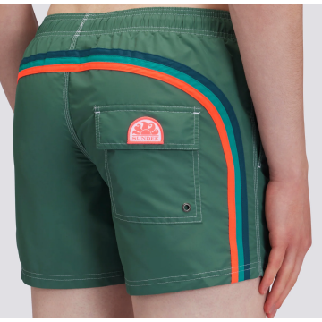  SUNDEK ELASTIC WAIST MID-LENGTH ZWEMSHORT Camo grn