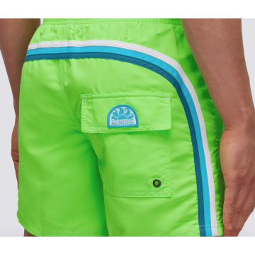  SUNDEK ELASTIC WAIST MID-LENGTH SWIMSHORT Fluo Green