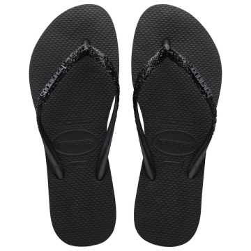  HAVAIANAS SLIM GLITTER Black
